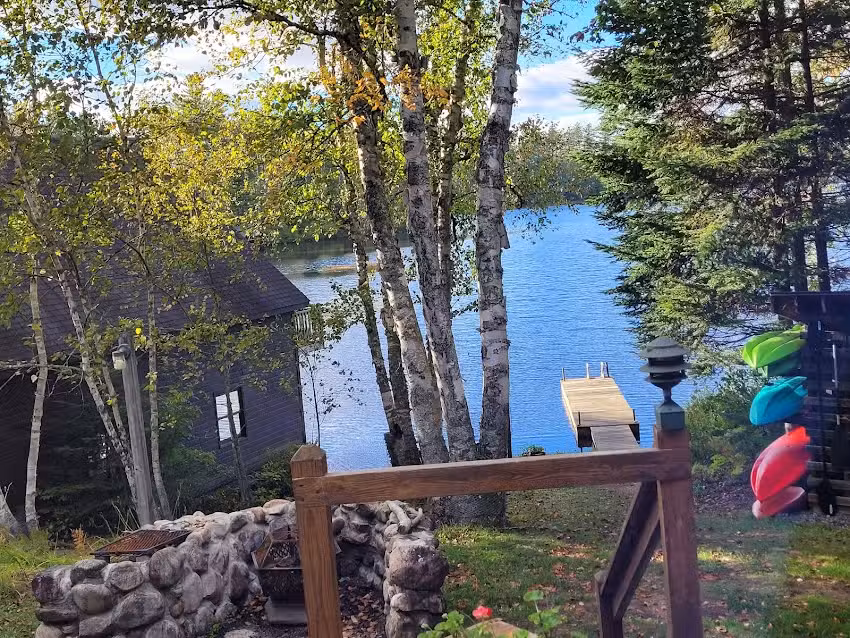 3 Birches On Rainbow Lake