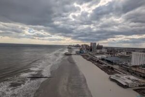Atlantic City Boardwalk And Beach