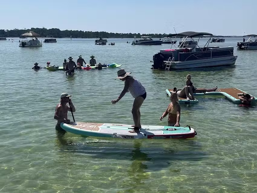Destin Crab Island Charters | Crab Island Pontoons