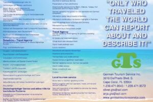 German Tourism Service Inc. – Cruise & Travel Agency
