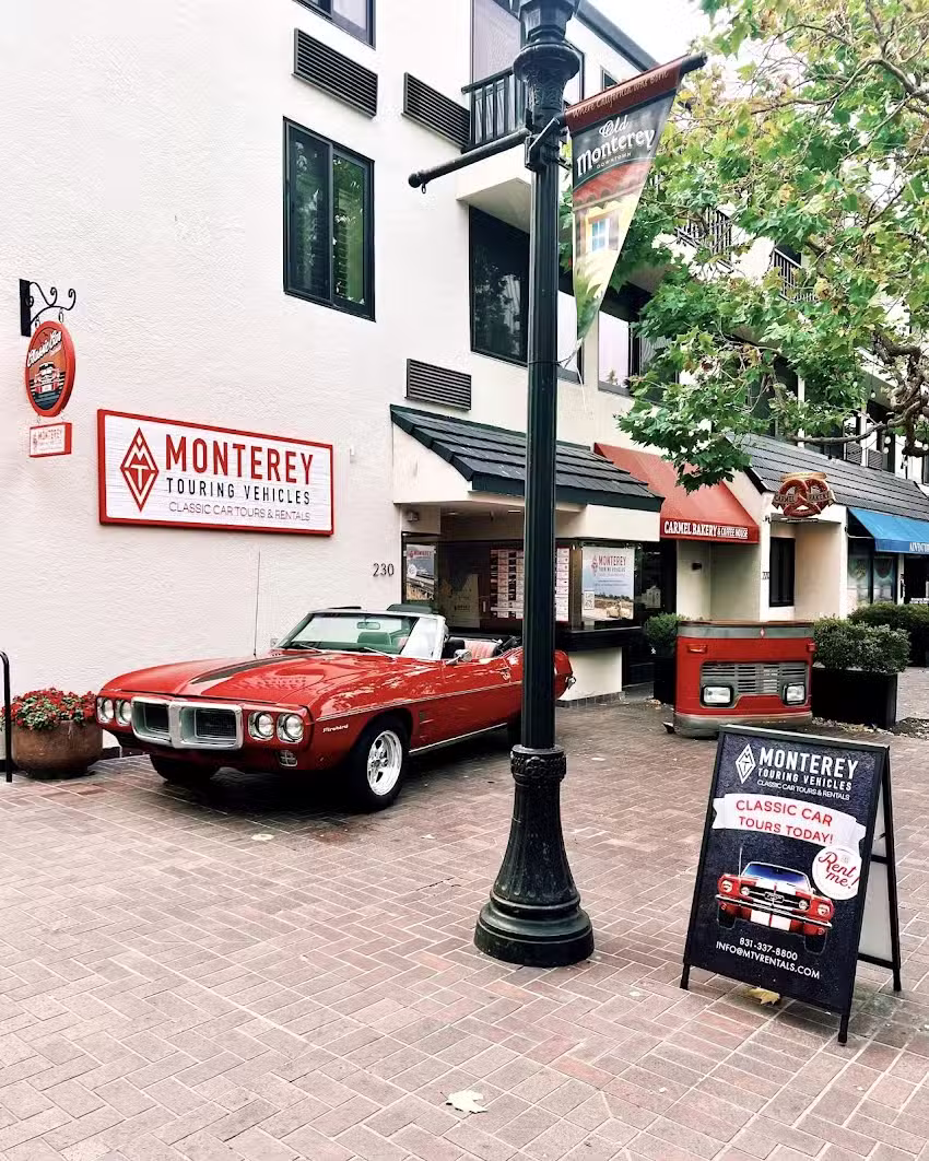 Monterey Touring Vehicles at Portola Plaza