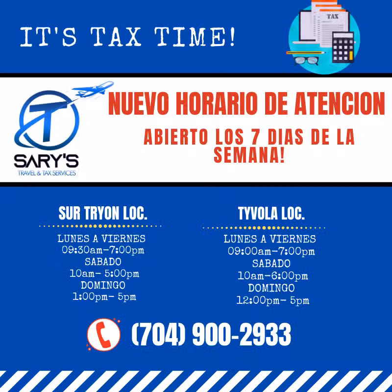 Sary’s Travel & Tax Services