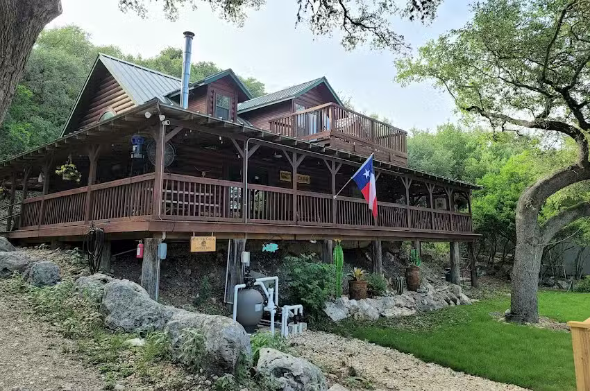 The Log Cabin on River Road